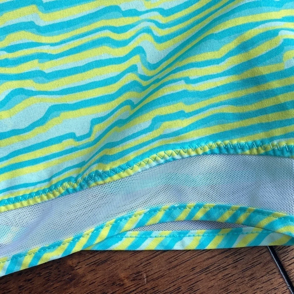 Zella Kids Lime Green and Aqua Romper